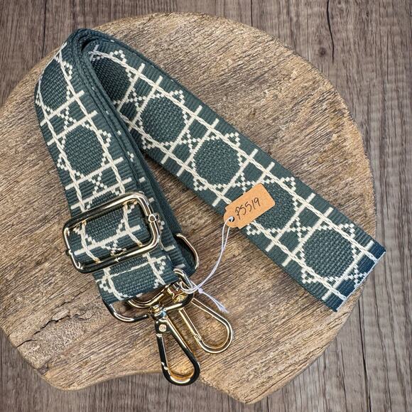 Teal Purse Strap FAST SHIP Winter Blue Bag Strap Crossbody Guitar Strap - Picture 1 of 4